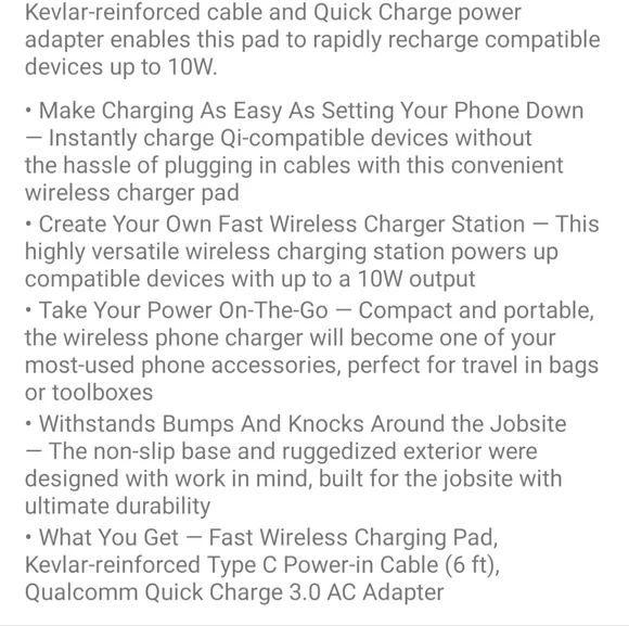 Dewalt Charging Mat